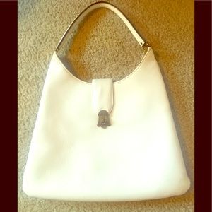 Vintage white structured bag